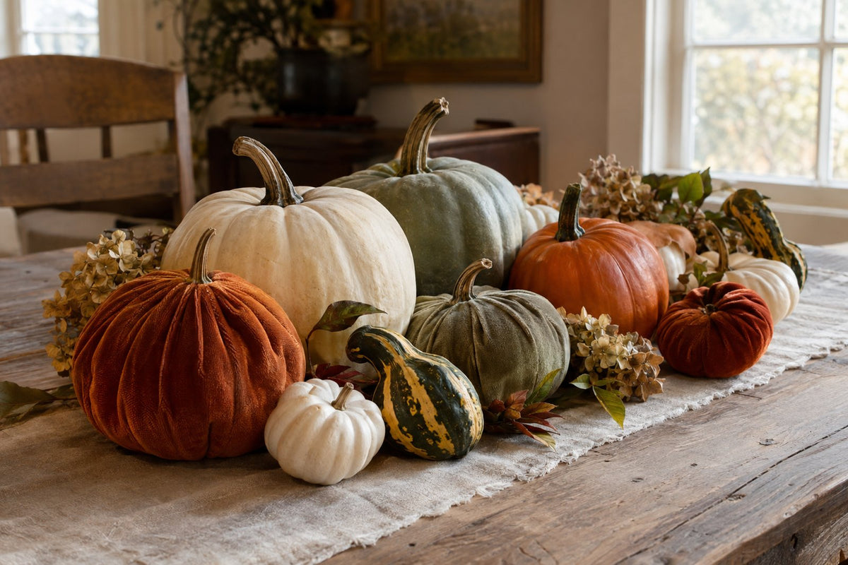 Pumpkins & Gourds fall decor