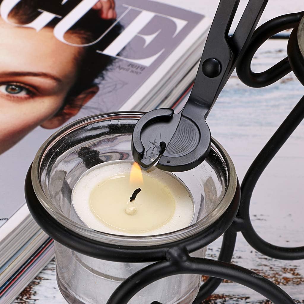 Wick trimmer cutting a candle wick