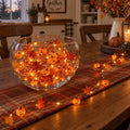 Pumpkin & Maple Fairy Lights with Remote, 10 ft