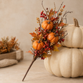 Berry and Mini Pumpkin Pick, 18 inch, farmhouse fall decor