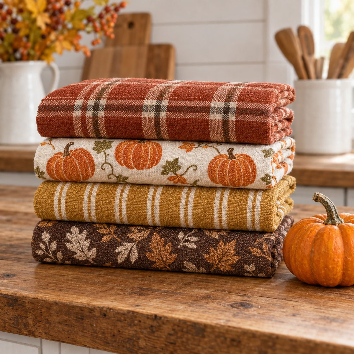 Fall Kitchen Towel Set of 4