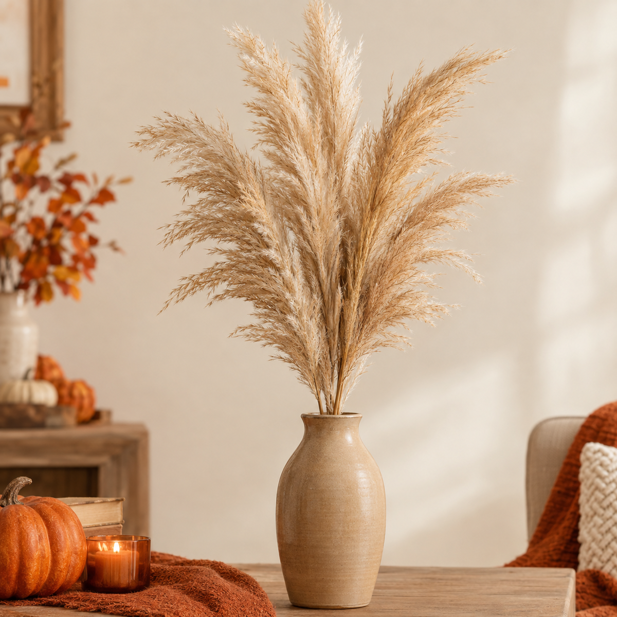 Wheat-Tone Pampas Grass Spray, 32 inch, farmhouse fall decor