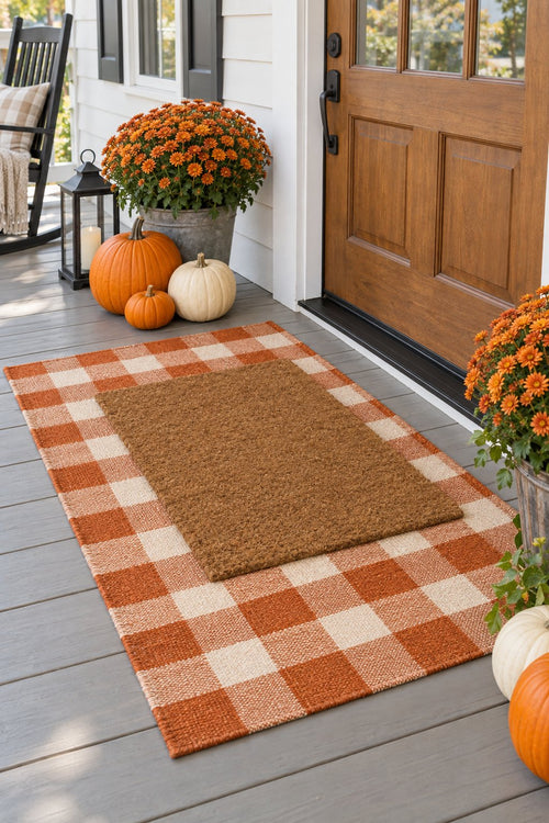 Buffalo Plaid Layering Rug, 3x5