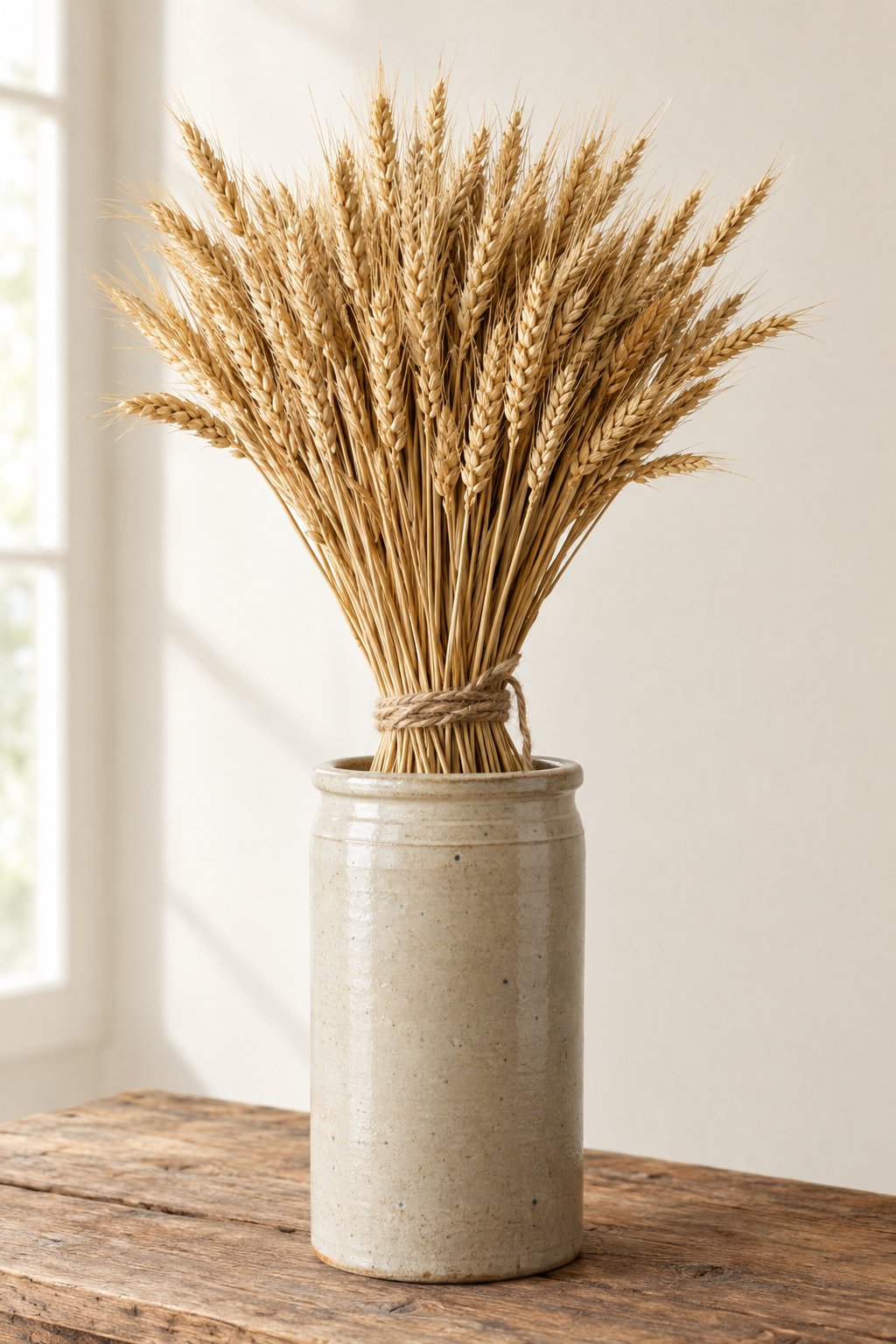 Dried Wheat Bundle Stems